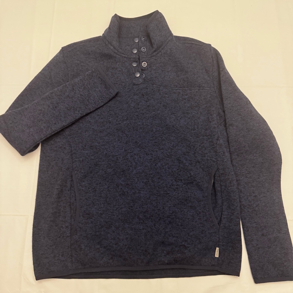 Eddie Bauer Snap Mock Neck Pullover Fleece Top Women Size Small NWT